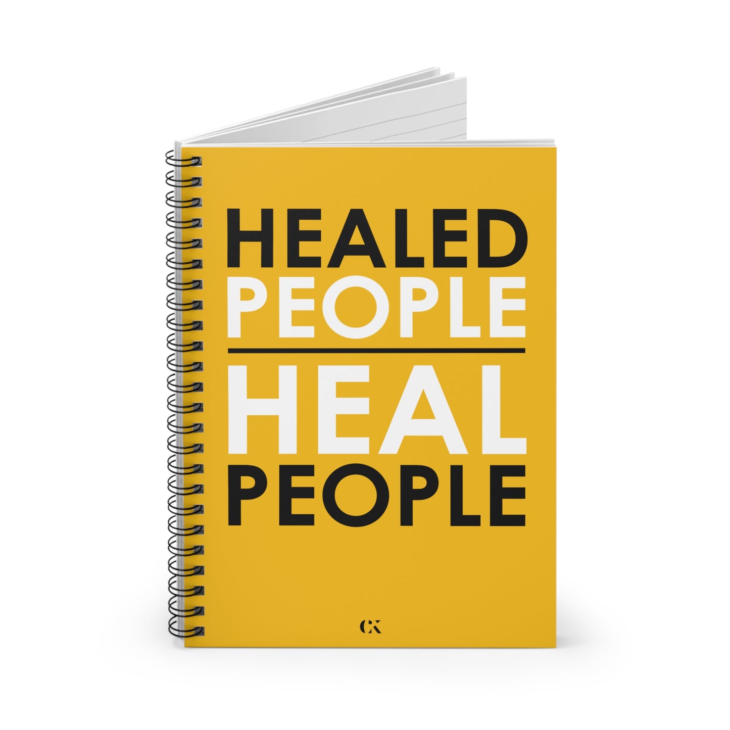 Healed People Spiral Notebook - Yellow Ruled Line