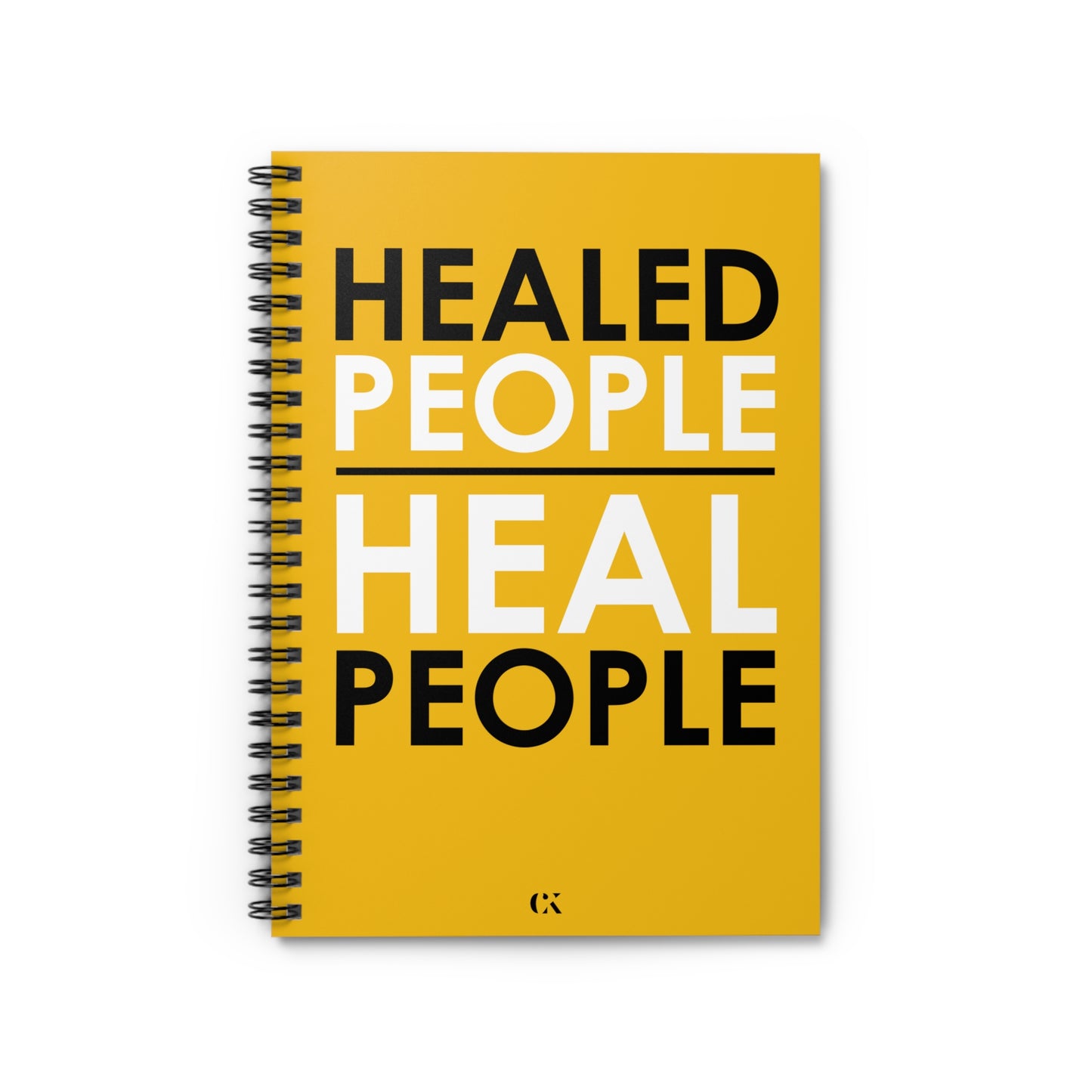 Healed People Spiral Notebook - Yellow Ruled Line