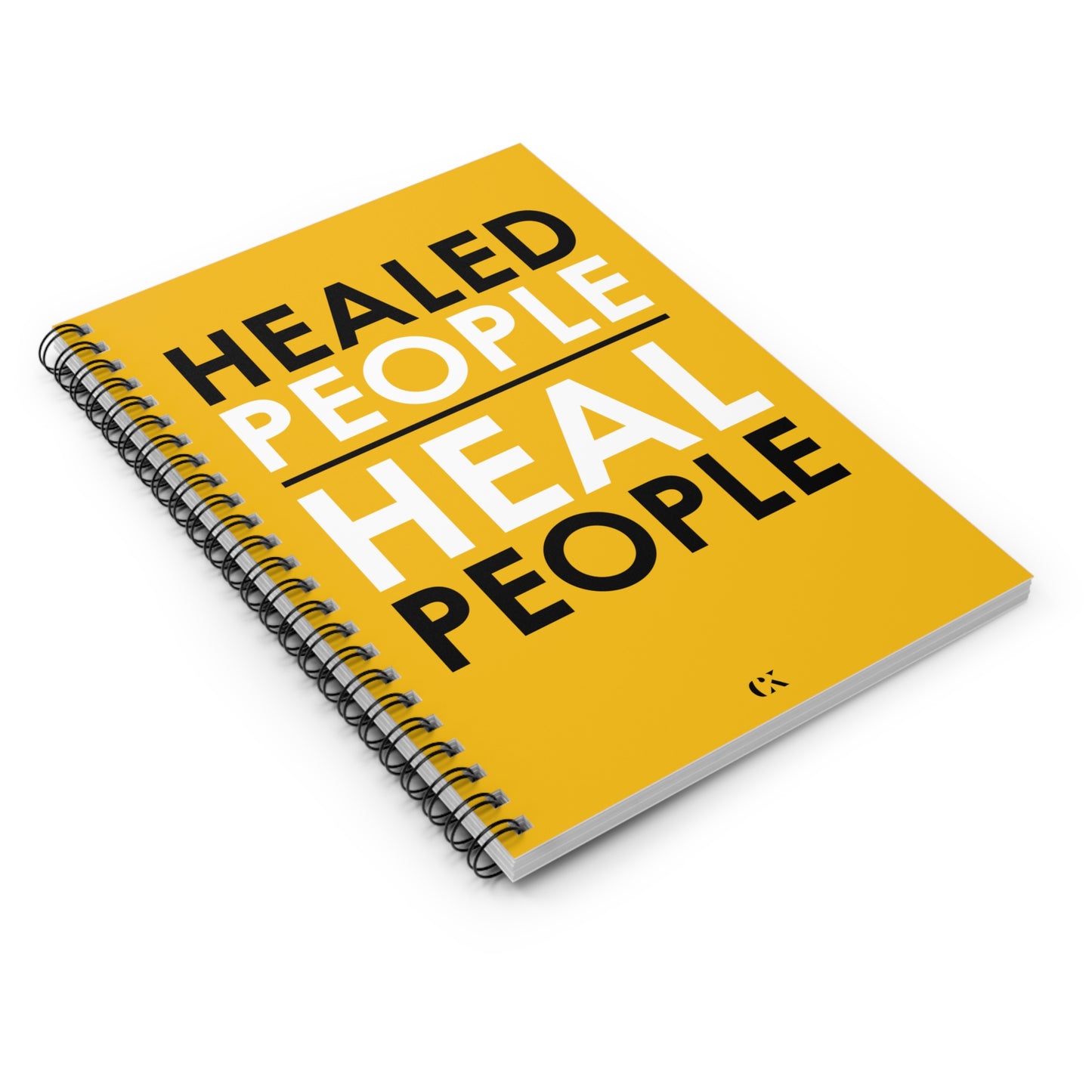 Healed People Spiral Notebook - Yellow Ruled Line